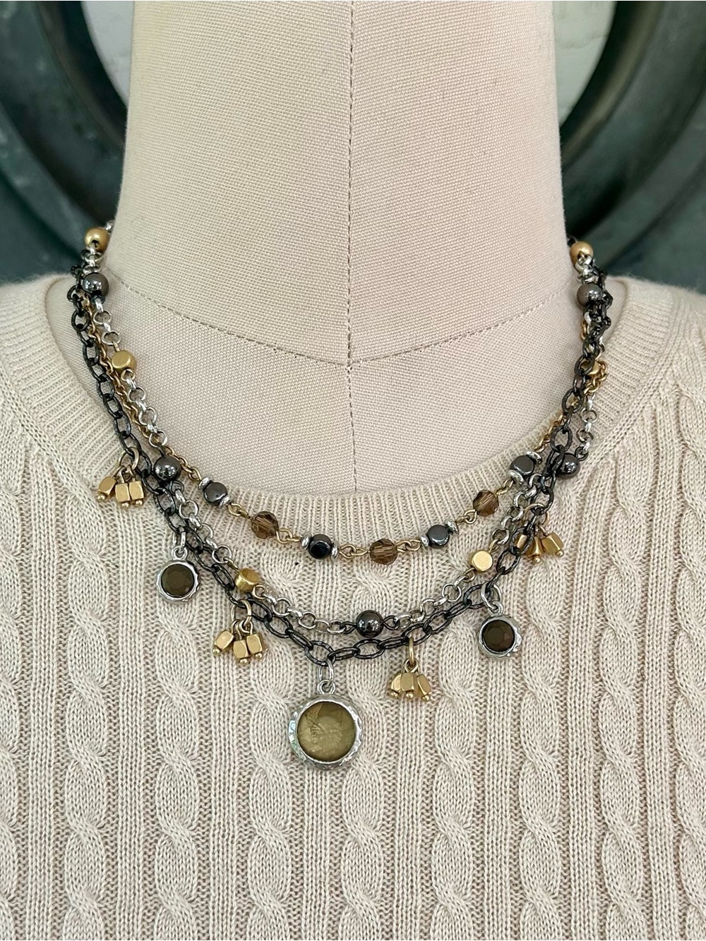 Lia Sophia Multi Chain Necklace